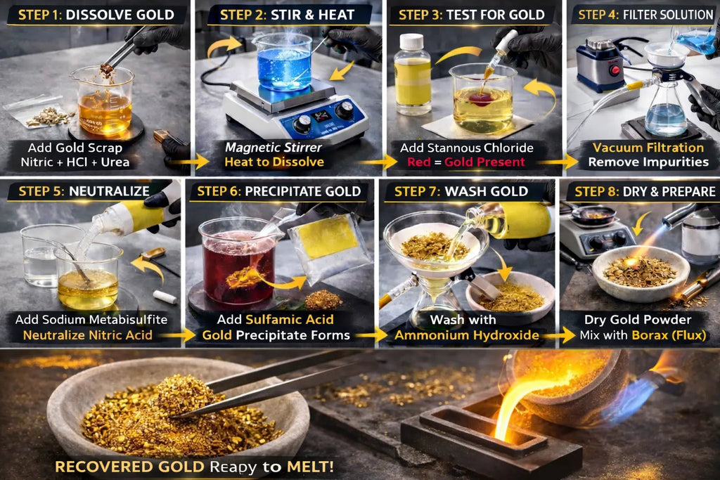 Complete Gold Recovery & Refining System – Beginner Chemical Refining Kit