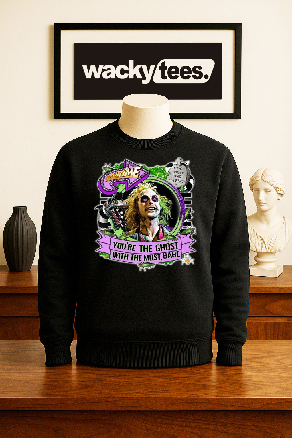 BeetleJuice The Ghost with the Most Graphic Tee Shirt