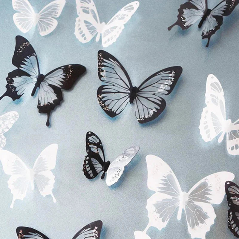 3D Crystal Butterfly Wall Stickers – Home & Garden Decor Decals