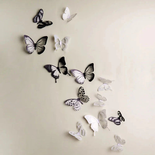 3D Crystal Butterfly Wall Stickers – Home & Garden Decor Decals