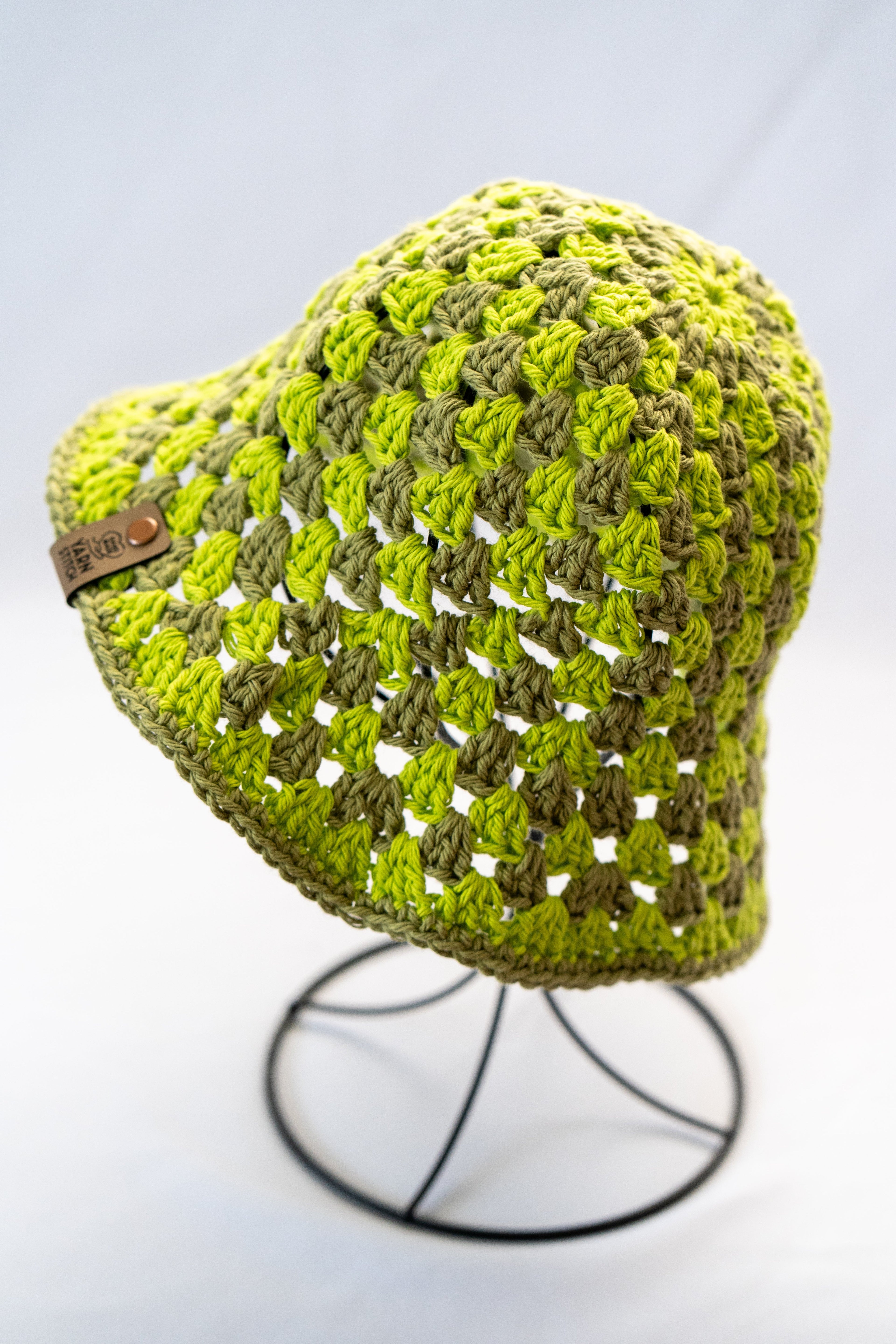 Crochet Bucket Hat - Green