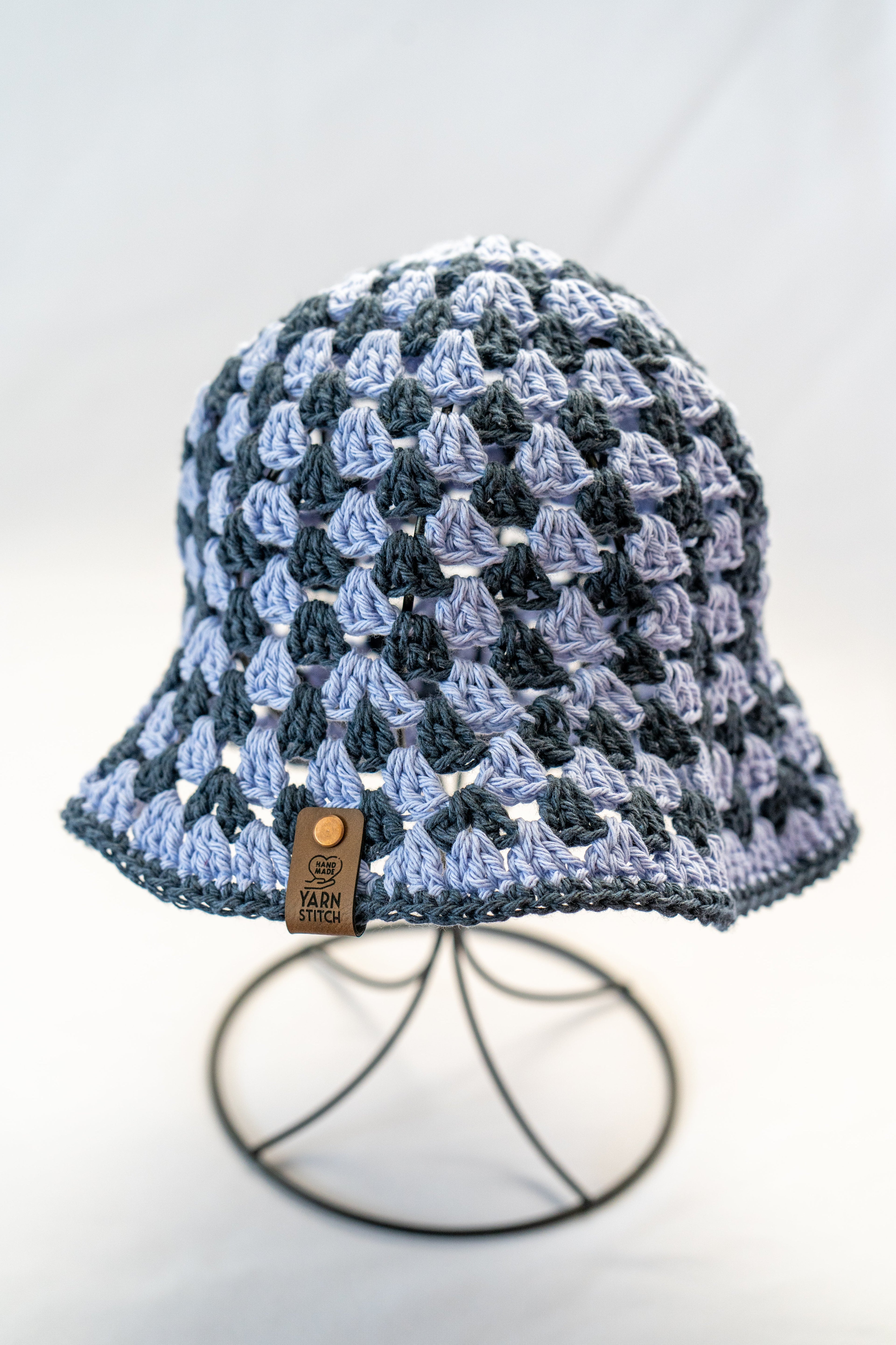 Crochet Bucket Hat - Blue