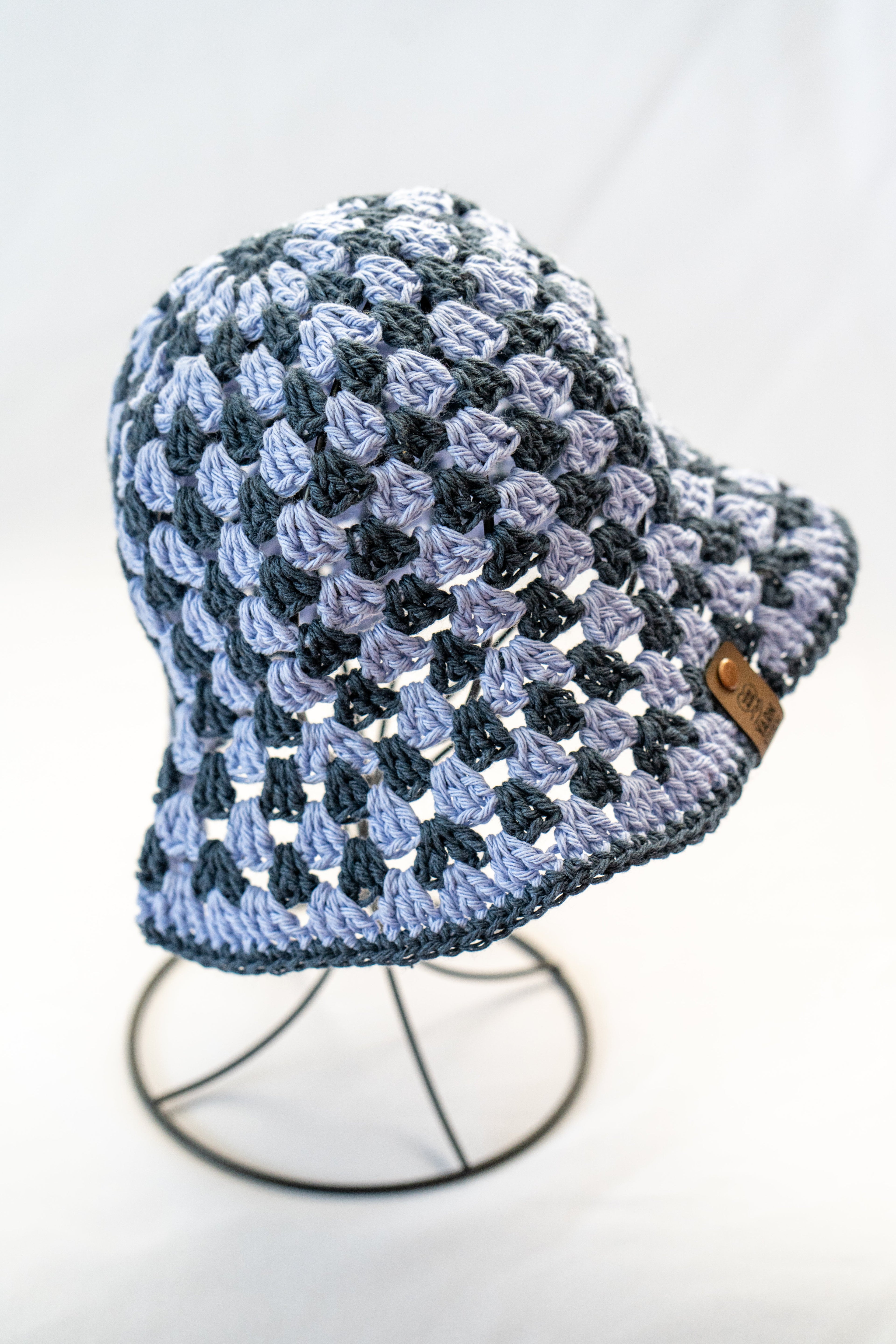 Crochet Bucket Hat - Blue
