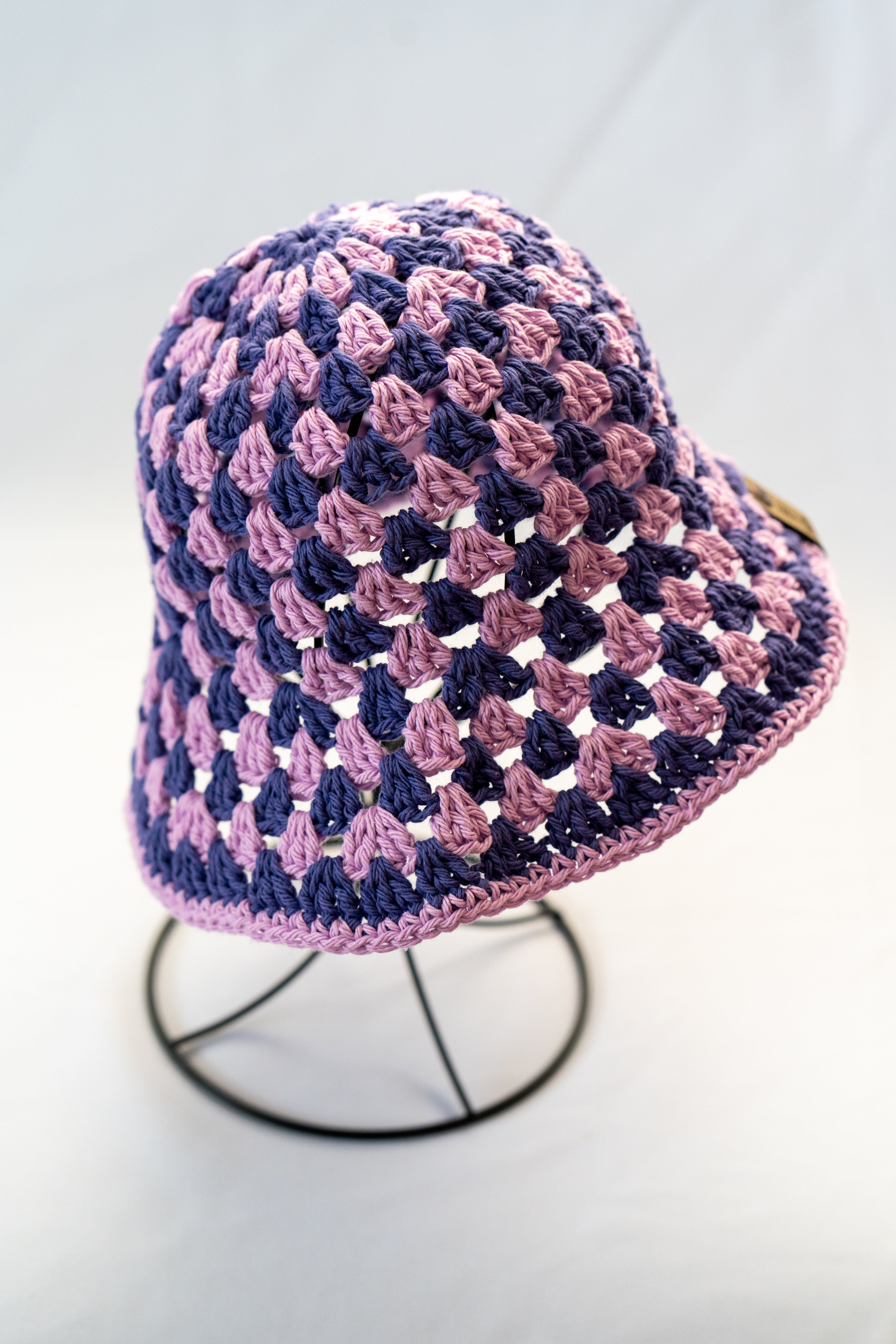 Crochet Bucket Hat - Purple