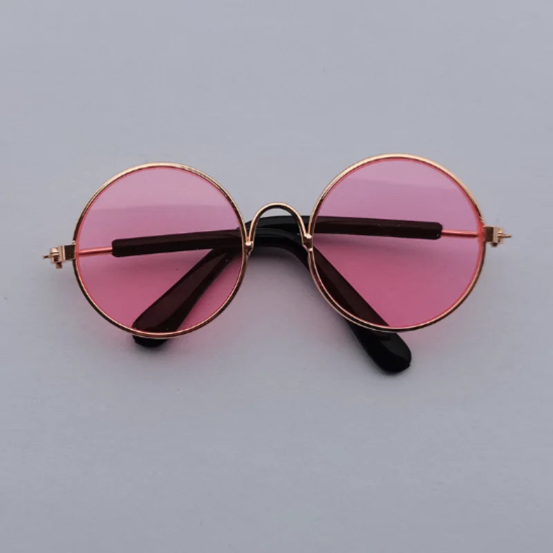 Non-Slip Pet Sunglasses for Cats and Small Dogs, Cute Cat Glasses Cosplay Photo Props