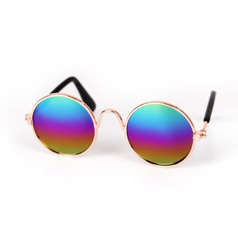 Non-Slip Pet Sunglasses for Cats and Small Dogs, Cute Cat Glasses Cosplay Photo Props