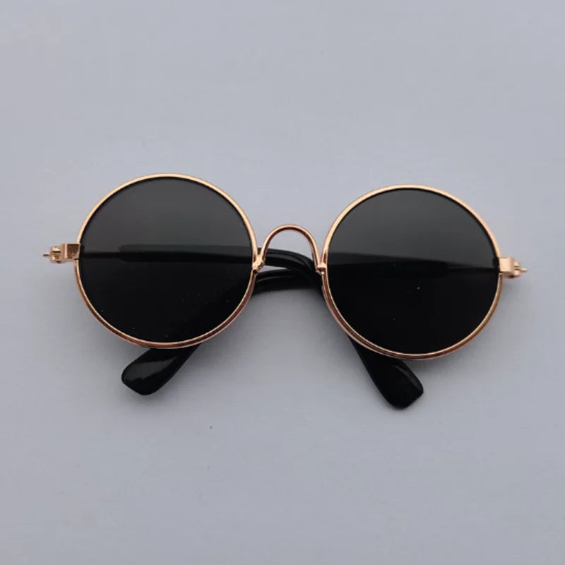 Non-Slip Pet Sunglasses for Cats and Small Dogs, Cute Cat Glasses Cosplay Photo Props