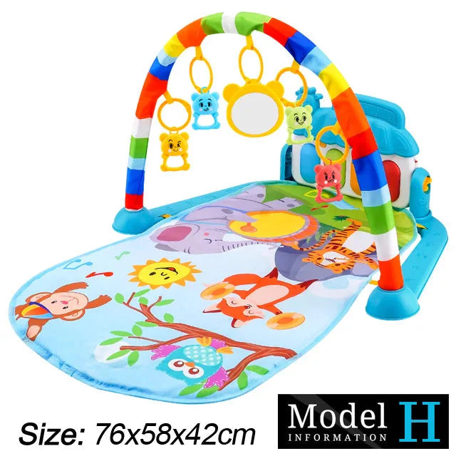 Baby Fitness Play Gym with Music & Piano Mat