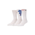Nike Everyday Plus Cushioned Crew 3 Pack Sock - White/Multi