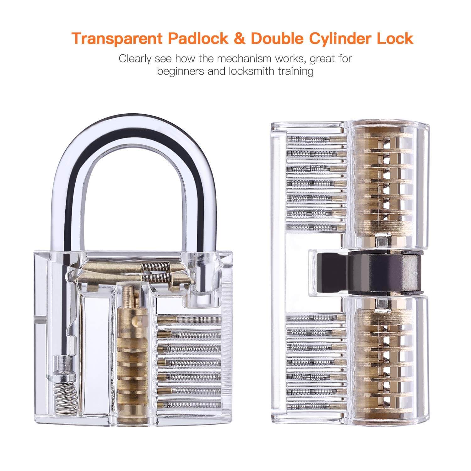 Lock Pick Set - for Beginners+: Lock Picks by LOKKO, Practice Locks, Covert Kit + How-to Guide